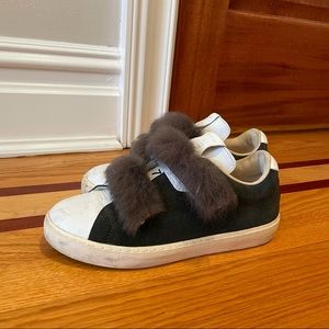 Leather Crown Sneakers